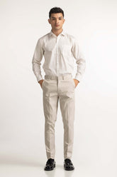 Beige Basic Formal Chino Trouser MN-TR-FC23-007